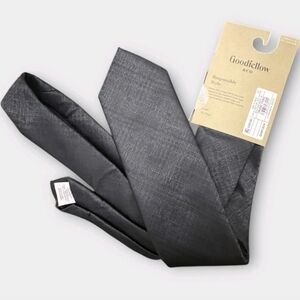 NWT~ Goodfellow & Co Solid Satin 58" x 2.25"‎ Neck Tie #020 Charcoal Gray